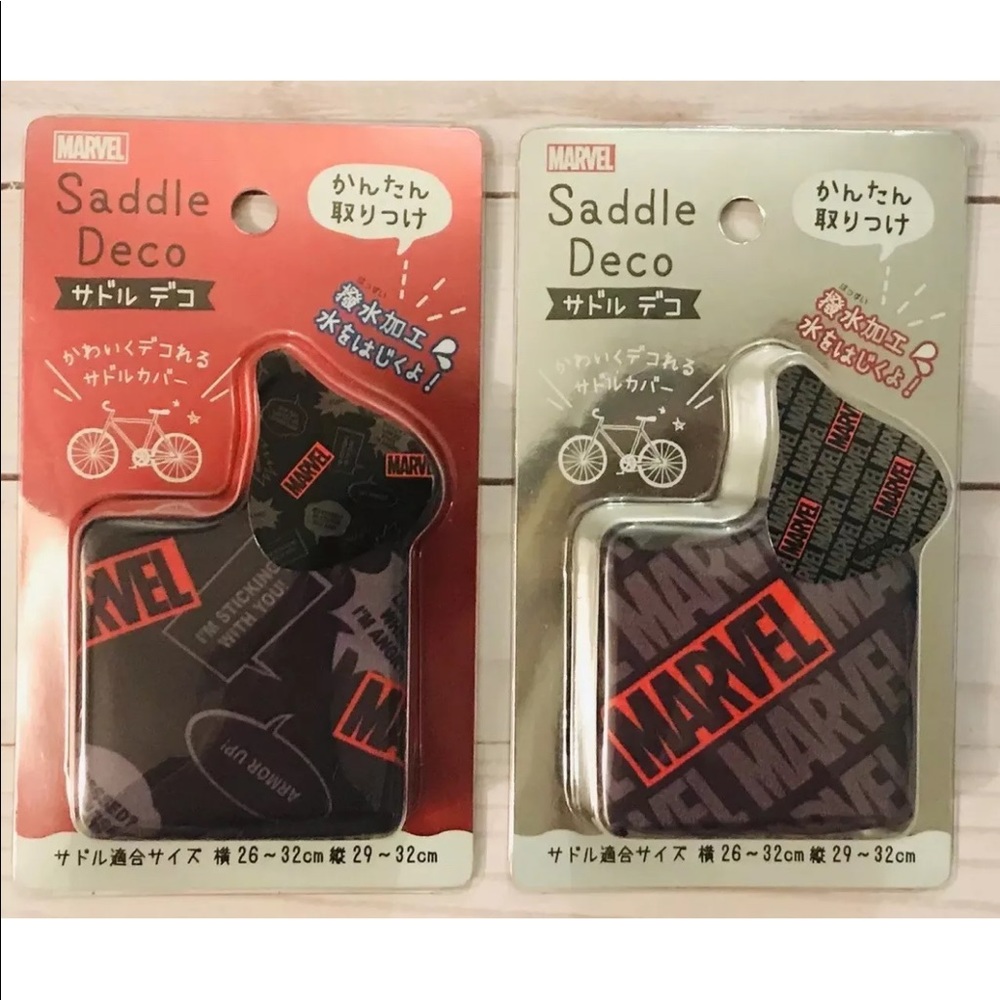 Marvel-Japan Bike Bicycle Saddle Seat Cover Set!